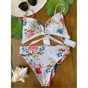 AGUA BENDITA Set - Thea Alanya Bikini Top & Penelope Alanya Bottoms - XL/L
